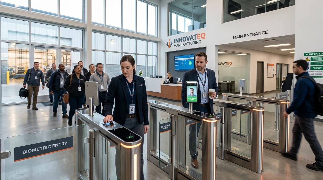 Biometric Face Recognition Turnstile Shift Attendance