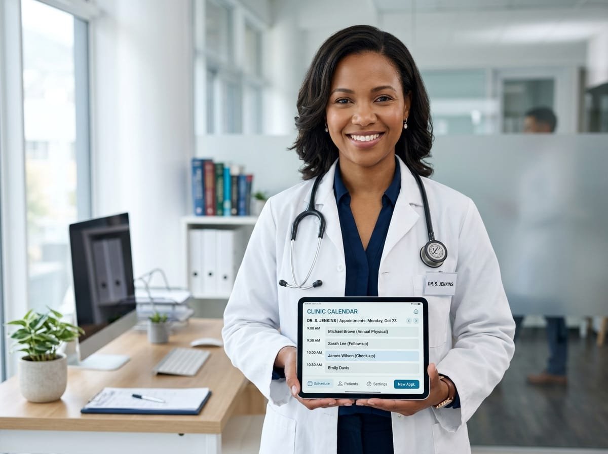 Doctor Consultation Schedule on Tablet